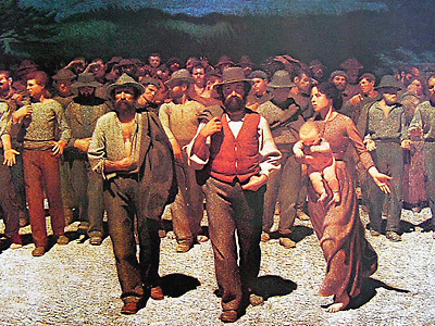 filmposter van Bertolucci's epos '1900'