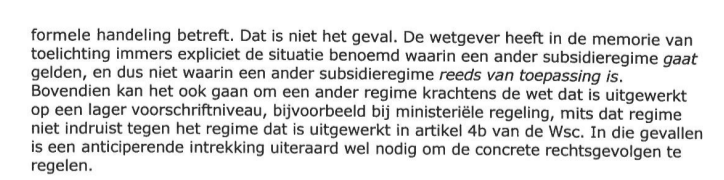 De bewuste passage, die volgens ons gevoel kwetsbaarheid van ministerie aantoont