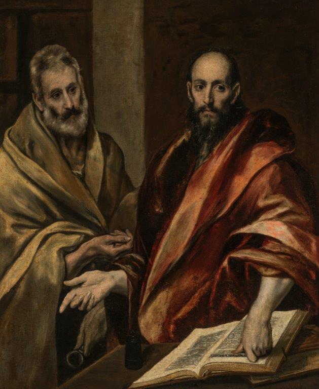 ''De apostelen Petrus en Paulus'' uit 1587–92 van El Greco (Doménikos Theotokópoulos, 1541–1614). © State Hermitage Museum, St Petersburg.