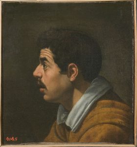 ''Hoofd van een man in profiel'', ca. 1616 (voorzijde) van Diego Velázquez de Silva (1599–1660). © State Hermitage Museum, St Petersburg.
