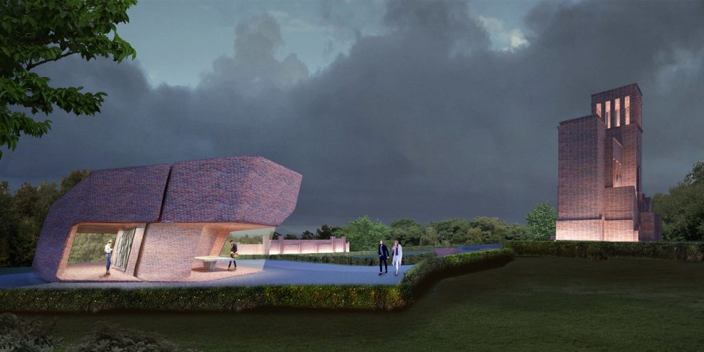 Artist's impression van 'Museum voor gastvrijheid'. Matthijs la Roi.